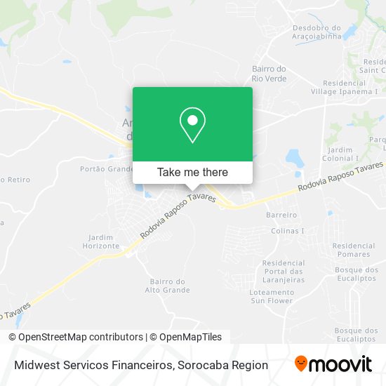 Midwest Servicos Financeiros map
