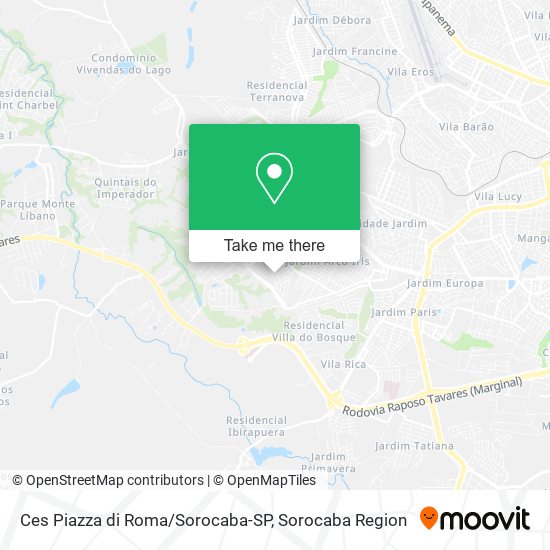 Ces Piazza di Roma/Sorocaba-SP map