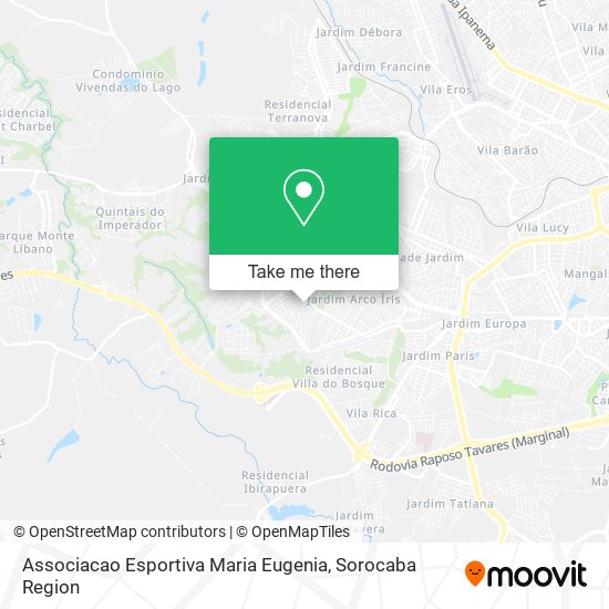 Mapa Associacao Esportiva Maria Eugenia