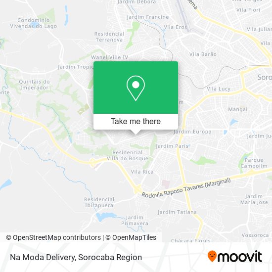 Na Moda Delivery map