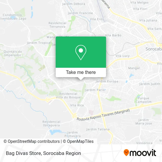 Bag Divas Store map