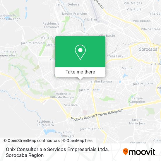 Mapa Onix Consultoria e Servicos Empresariais Ltda