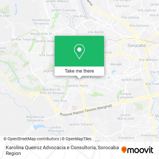 Mapa Karolina Queiroz Advocacia e Consultoria