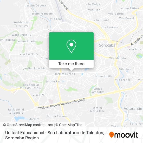 Unifast Educacional - Scp Laboratorio de Talentos map