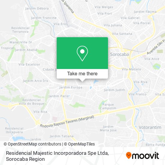 Residencial Majestic Incorporadora Spe Ltda map
