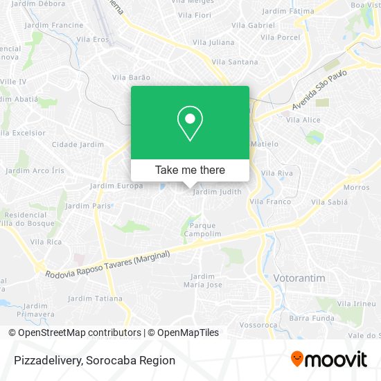 Pizzadelivery map
