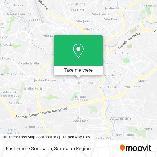 Fast Frame Sorocaba map