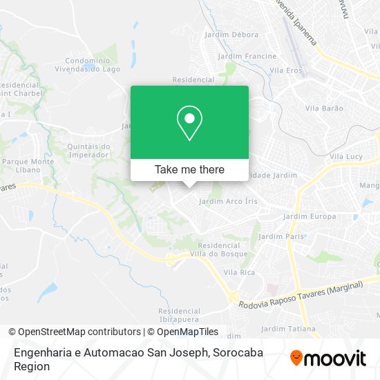 Mapa Engenharia e Automacao San Joseph