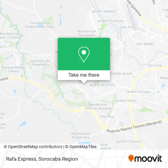 Rafa Express map