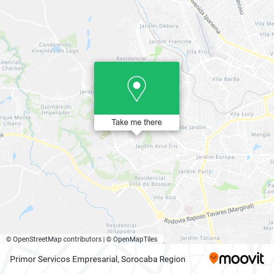 Primor Servicos Empresarial map