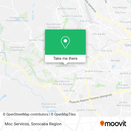 Moc Servicos map