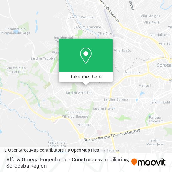 Alfa & Omega Engenharia e Construcoes Imbiliarias map
