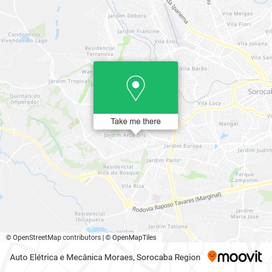 Auto Elétrica e Mecânica Moraes map