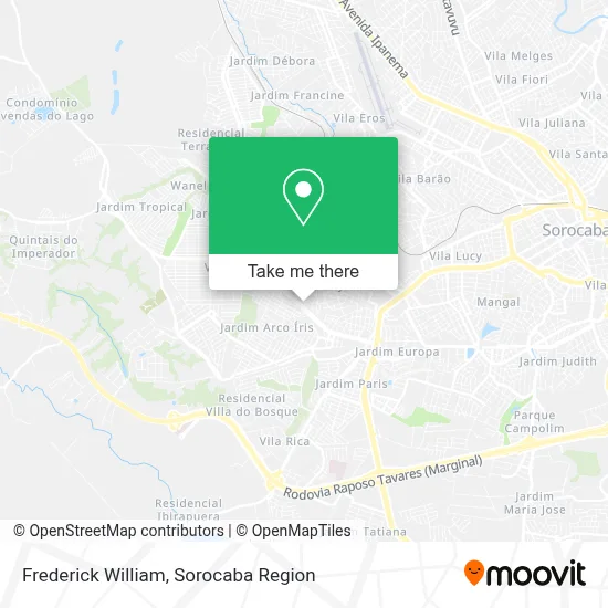 Frederick William map
