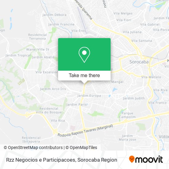 Rzz Negocios e Participacoes map