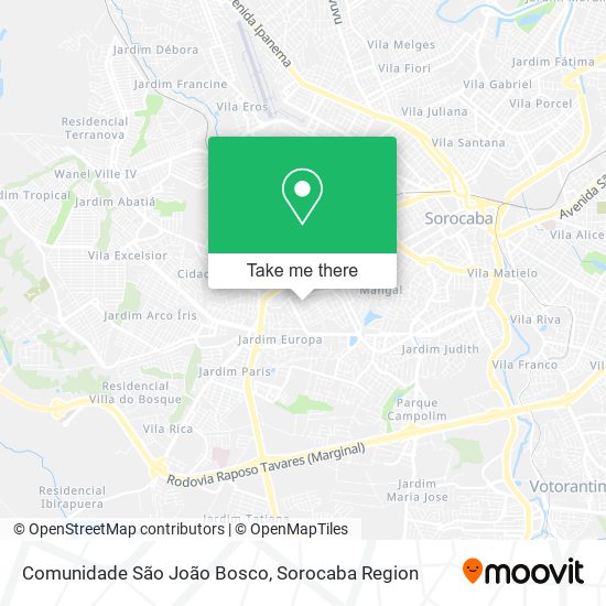 Comunidade São João Bosco map