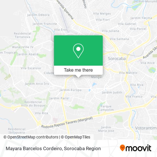Mayara Barcelos Cordeiro map