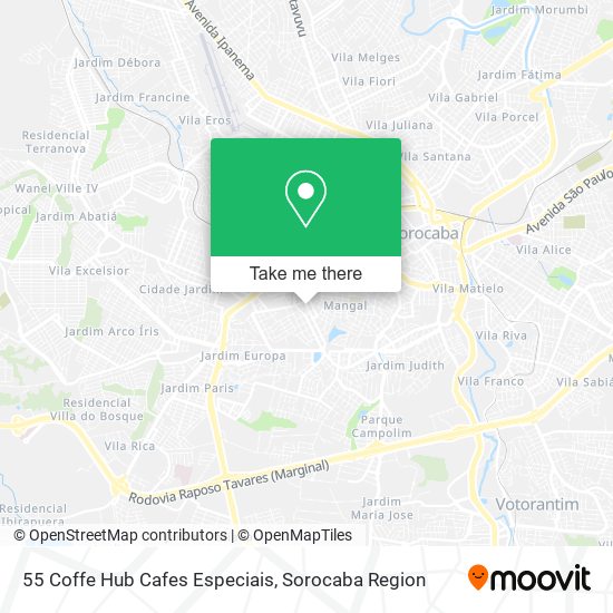 55 Coffe Hub Cafes Especiais map