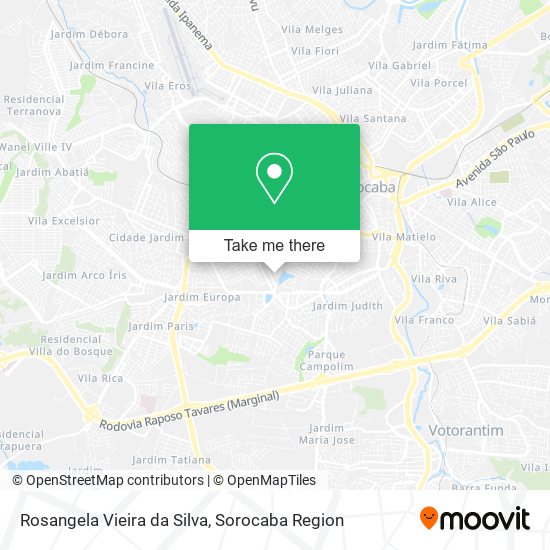 Mapa Rosangela Vieira da Silva