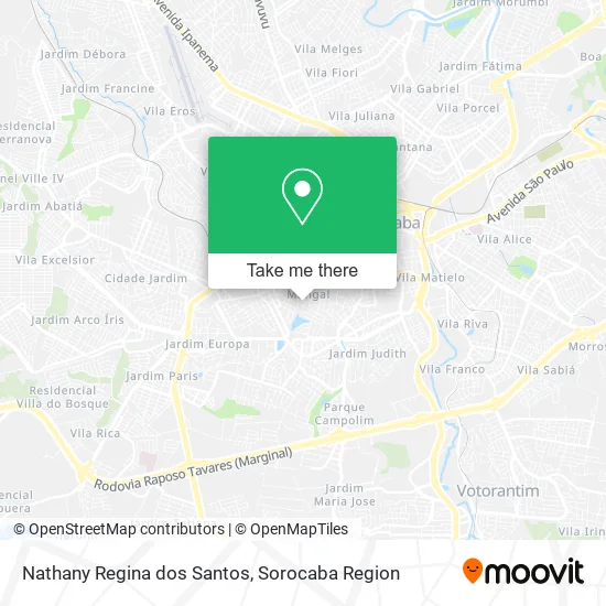 Nathany Regina dos Santos map