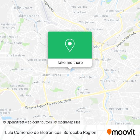 Lulu Comercio de Eletronicos map