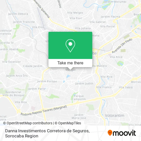 Danna Investimentos Corretora de Seguros map