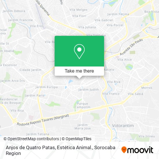 Anjos de Quatro Patas, Estética Animal. map