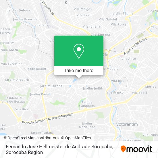 Fernando José Hellmeister de Andrade Sorocaba map