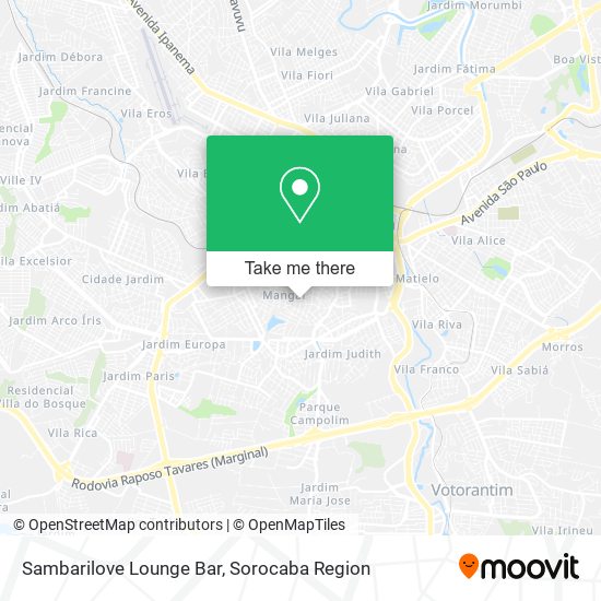 Sambarilove Lounge Bar map