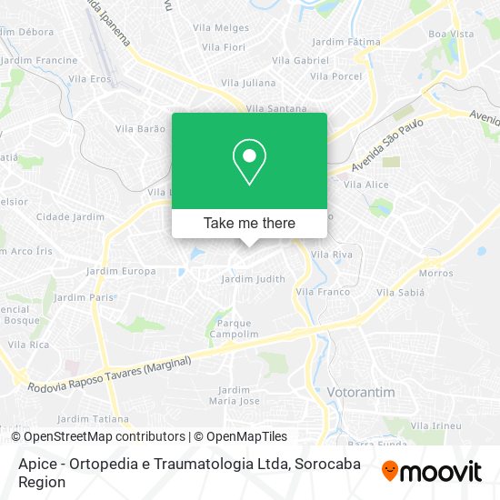 Apice - Ortopedia e Traumatologia Ltda map