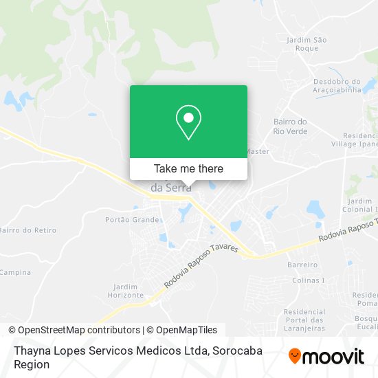 Mapa Thayna Lopes Servicos Medicos Ltda
