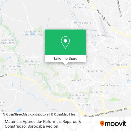 Materiais Aparecida- Reformas, Reparos & Construção map