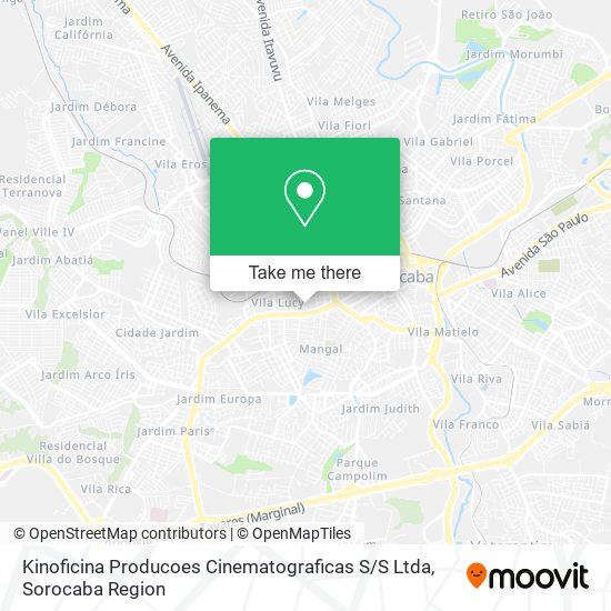 Mapa Kinoficina Producoes Cinematograficas S / S Ltda