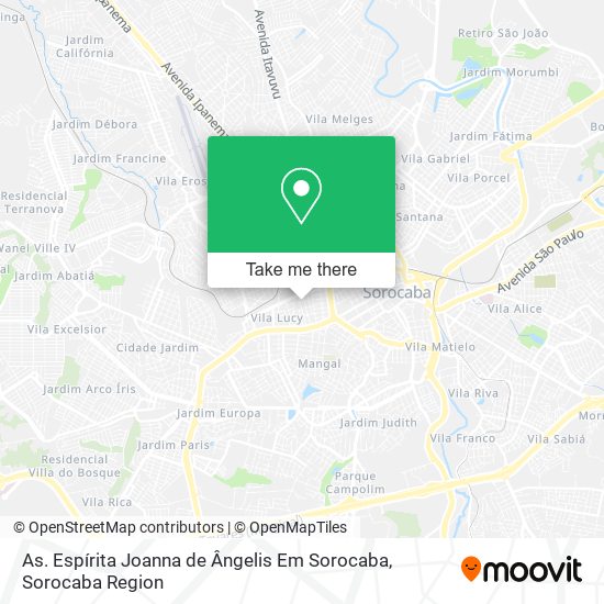 As. Espírita Joanna de Ângelis Em Sorocaba map