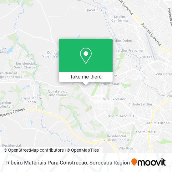 Mapa Ribeiro Materiais Para Construcao