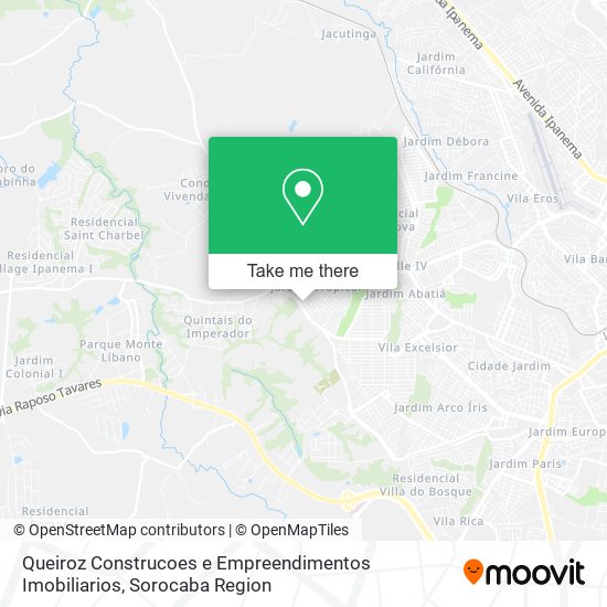 Mapa Queiroz Construcoes e Empreendimentos Imobiliarios