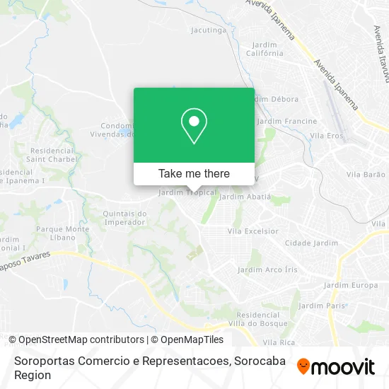 Soroportas Comercio e Representacoes map