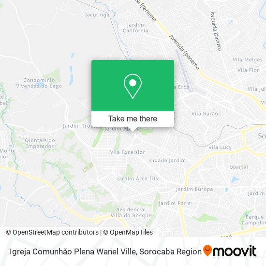 Mapa Igreja Comunhão Plena Wanel Ville