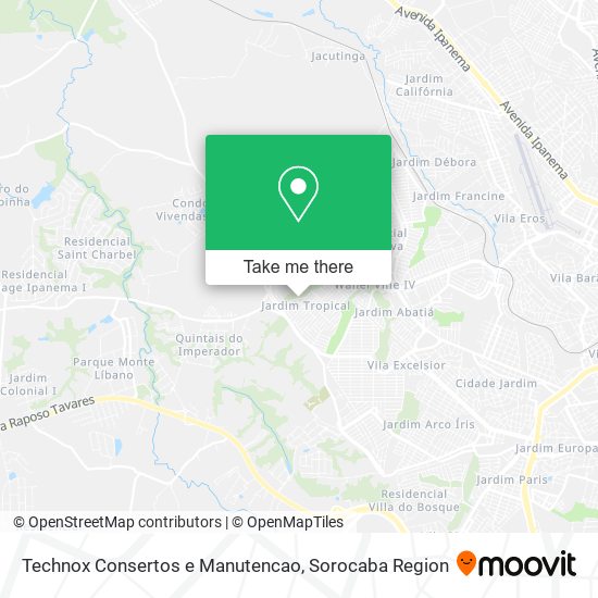 Mapa Technox Consertos e Manutencao