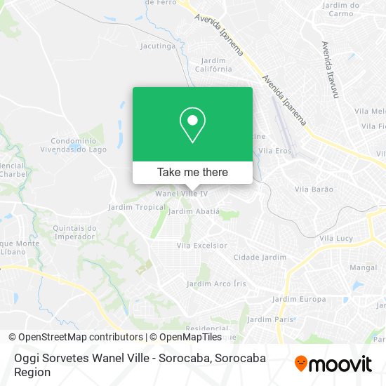 Oggi Sorvetes Wanel Ville - Sorocaba map