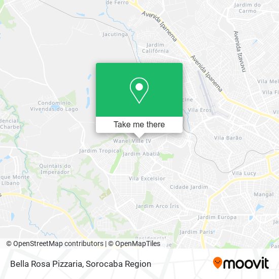 Bella Rosa Pizzaria map