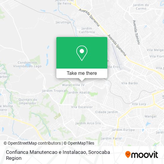 Confianca Manutencao e Instalacao map