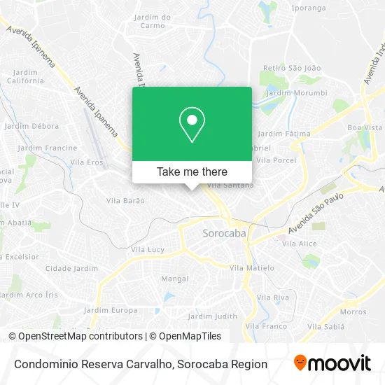 Condominio Reserva Carvalho map