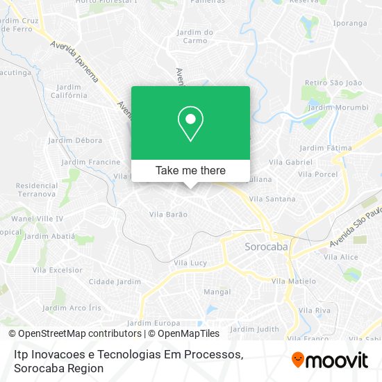 Itp Inovacoes e Tecnologias Em Processos map