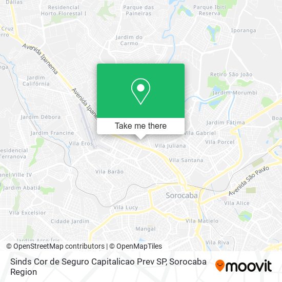 Sinds Cor de Seguro Capitalicao Prev SP map