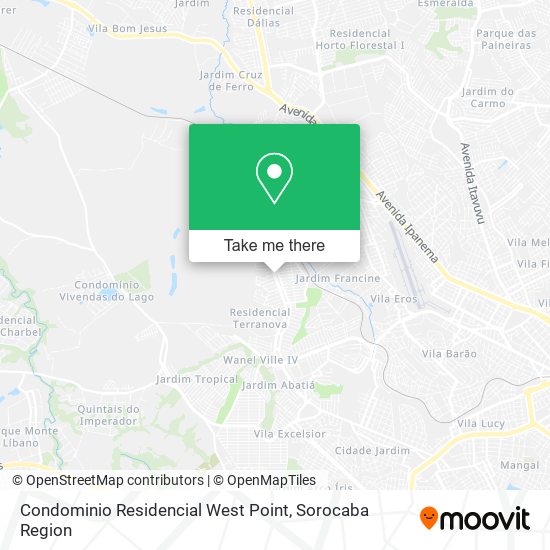 Mapa Condominio Residencial West Point