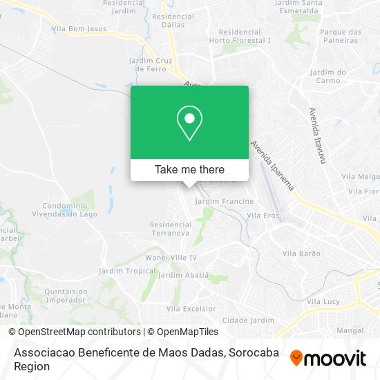 Associacao Beneficente de Maos Dadas map