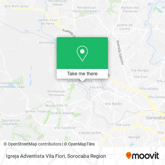 Mapa Igreja Adventista Vila Fiori