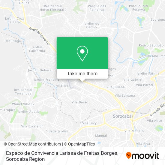 Espaco de Convivencia Larissa de Freitas Borges map