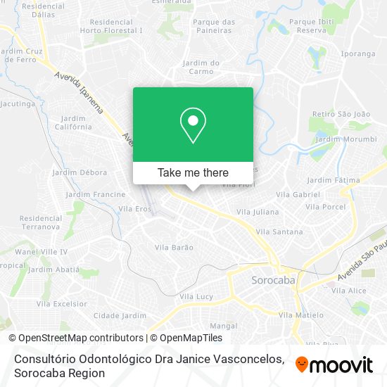 Mapa Consultório Odontológico Dra Janice Vasconcelos